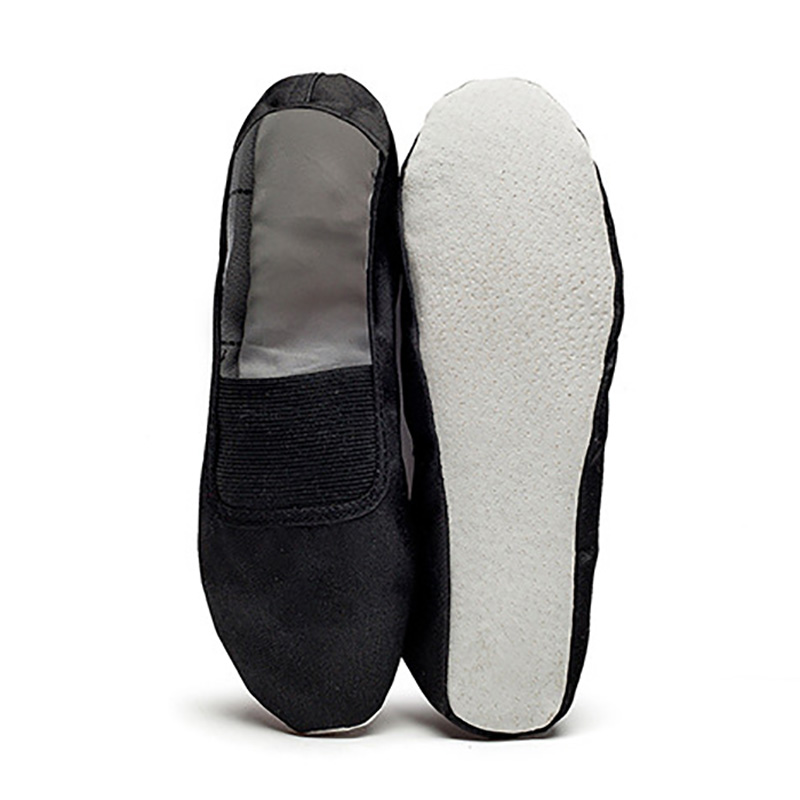 Yoga Fitness Teacher - USHINE EU22-45 ทั้งหนังสีดําสีขาวแบนโยคะครูฟิตเนสยิมนาสติกบัลเล่ต์เต้นรํารองเท้าเด็กผู้หญิง Man