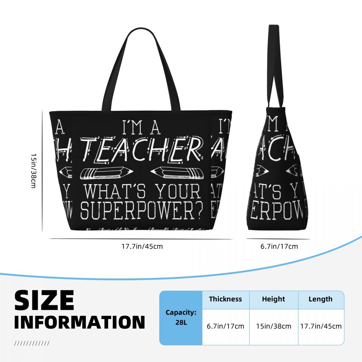 ฉันเป็นครู กระเป๋าโท้ทชายหาดพล - Yoga Fitness Teacher บทวิจารณ์และราคา