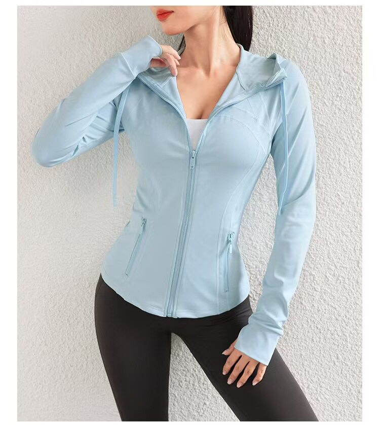 เสื้อแจ็คเก็ตโยคะแขนยาวสำหรับผ - Yoga Fitness Hoodie บทวิจารณ์และราคา