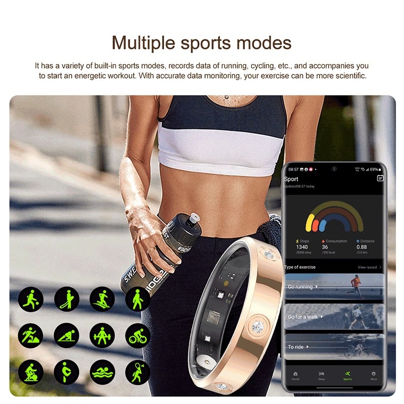 สําหรับ Xiaomi สมาร์ทแหวนผู้หญ - Wrist Wraps Fitness บทวิจารณ์และราคา