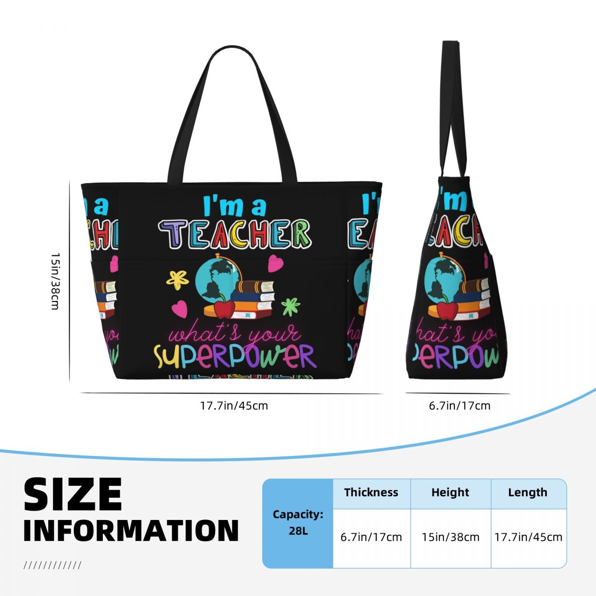 ฉันเป็นครู กระเป๋าโท้ทชายหาดพล - Yoga Fitness Teacher บทวิจารณ์และราคา
