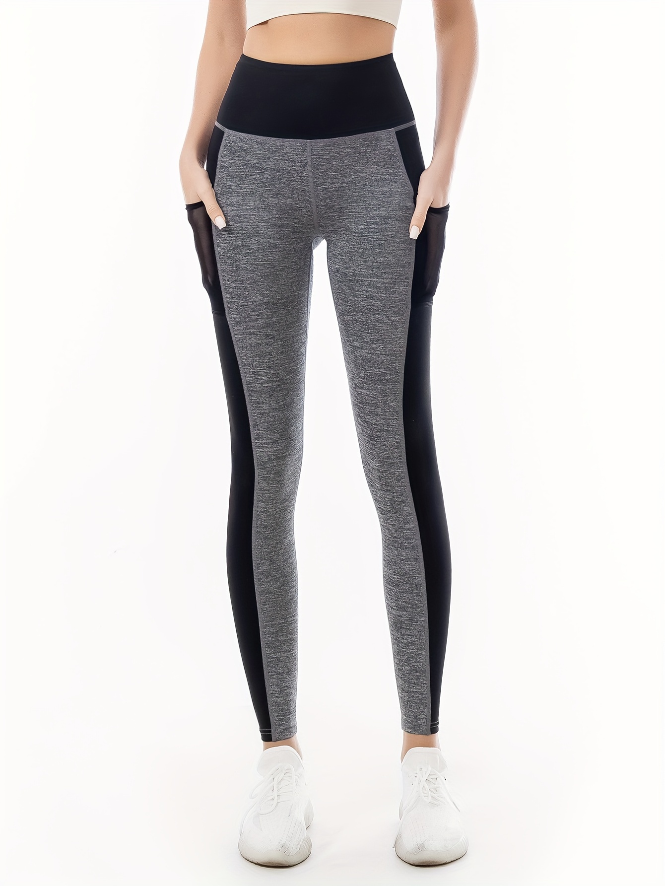 กางเกงโยคะเอวสูงสะโพกไร้รอยต่อ - Yoga Fitness Pants บทวิจารณ์และราคา