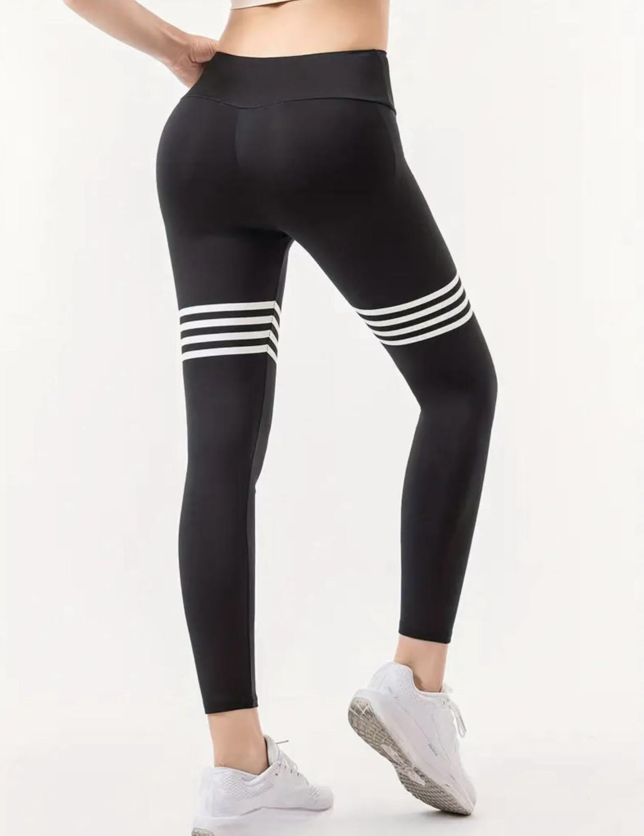 กางเกงโยคะเอวสูงลายตัวอักษร, ก - Yoga Fitness Pants บทวิจารณ์และราคา