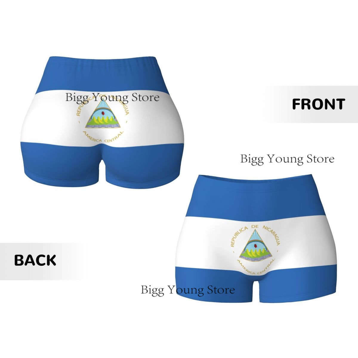 กางเกงขาสั้นโยคะผู้หญิงลายธงชา - Yoga Fitness Nicaragua บทวิจารณ์และราคา