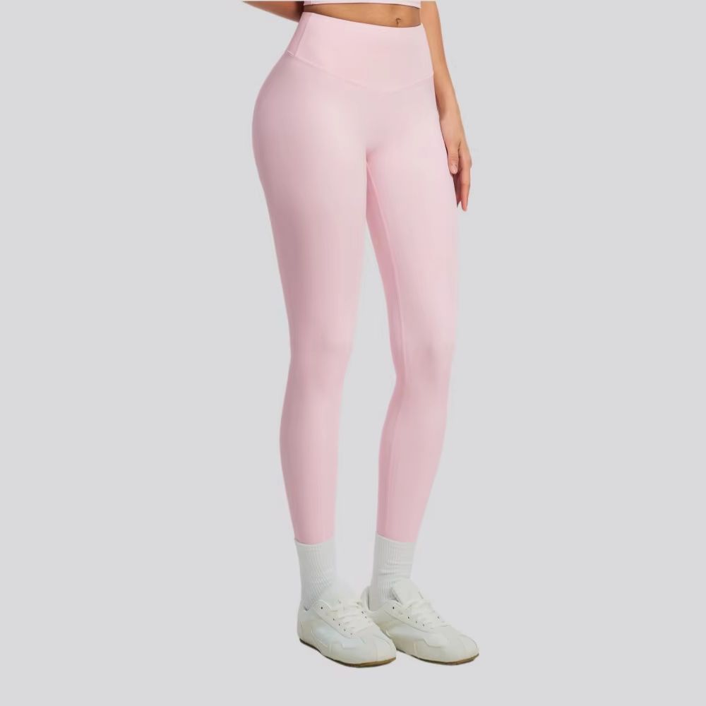 กางเกงโยคะสีพื้นสำหรับผู้หญิง  - Yoga Fitness Pants บทวิจารณ์และราคา