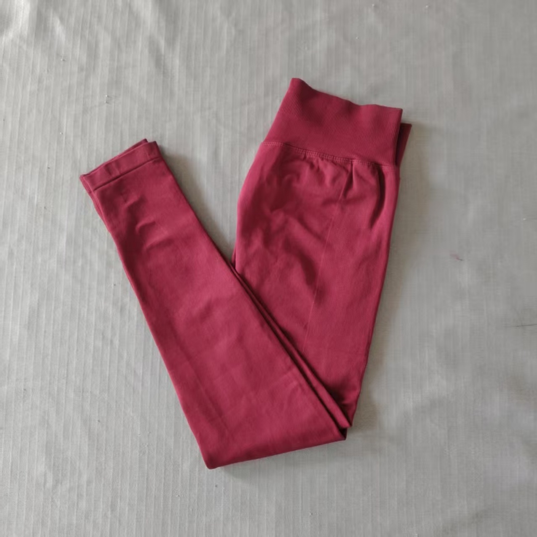 กางเกงเลกกิ้งโยคะเอวสูงไร้ตะเข - Yoga Fitness Pants บทวิจารณ์และราคา