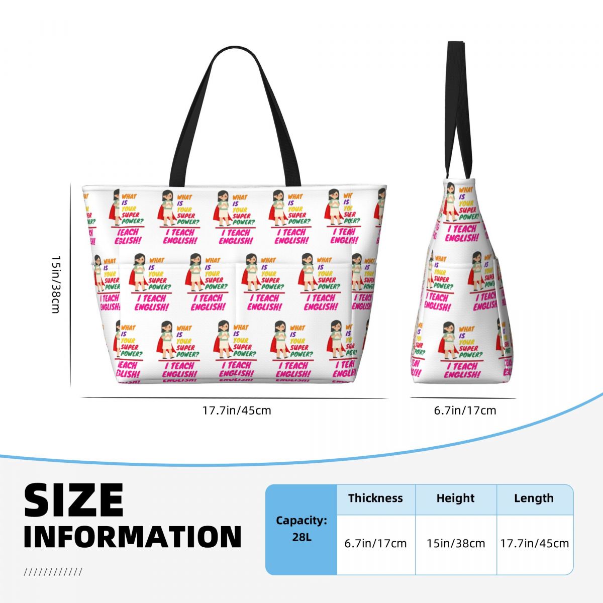 กระเป๋าโท้ทชายหาดสำหรับครูสอนภ - Yoga Fitness Teacher บทวิจารณ์และราคา